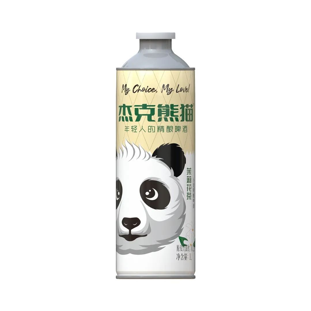 杰克熊猫 茉莉花茶小麦精酿10.2&deg;P啤酒 1L/罐